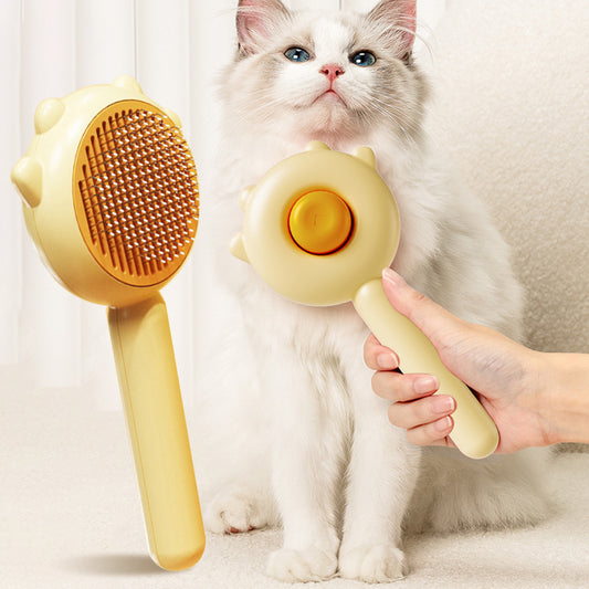 Pet Massage & Hair Removal Magic Comb – 2-in-1 Grooming Brush for Cats & Dogs