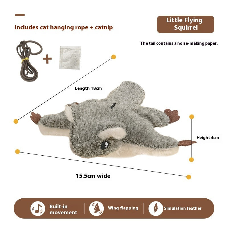 Interactive Bird Sound Toy - Electric Shaking Plush Sparrow