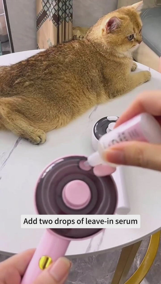 3-in-1 Pet Spray Massage Comb with UV Sterilization – Anti-Shedding Grooming Brush for Dogs & Cats